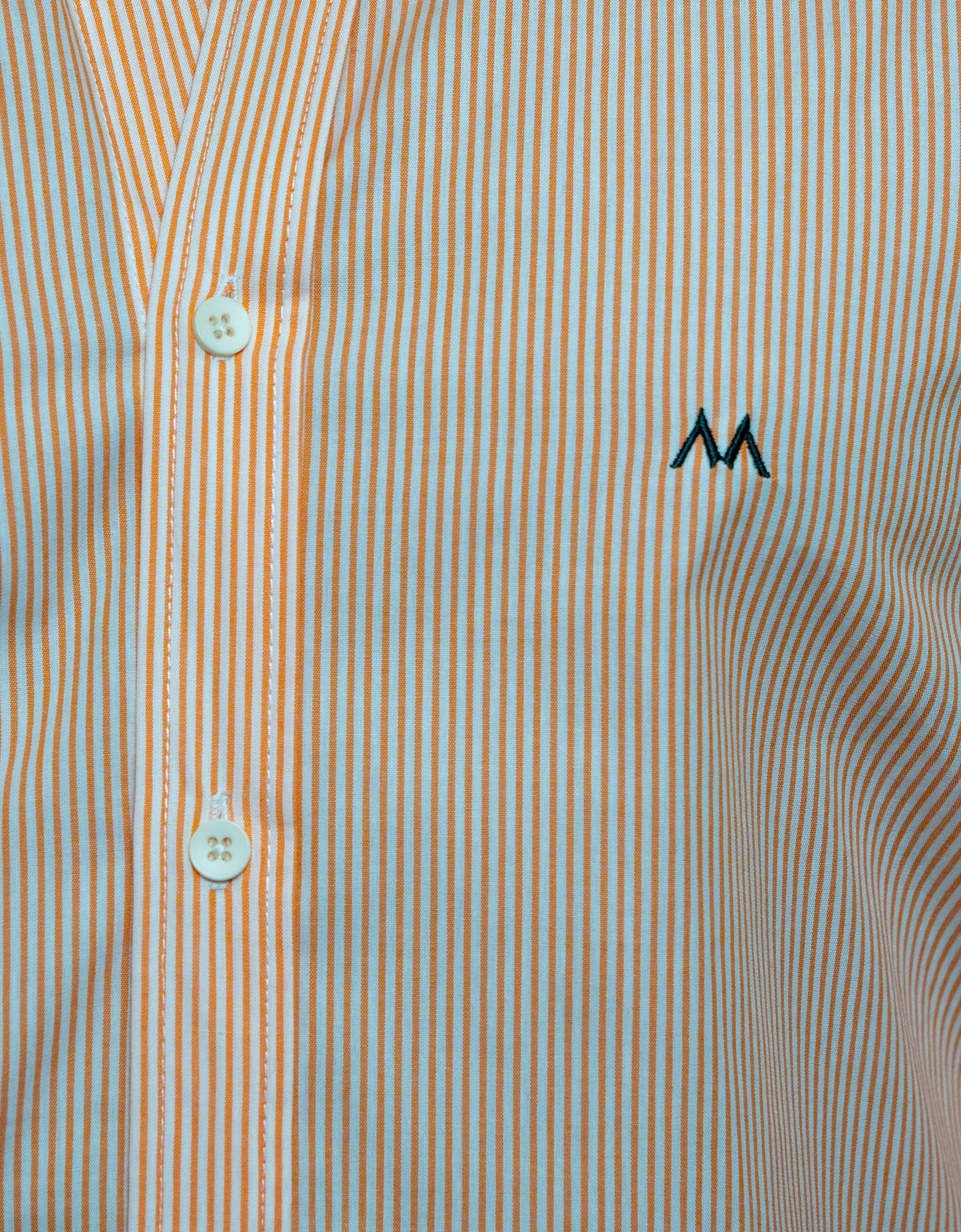 Camisa Marino Rayas Naranja - Regular Fit | Marino