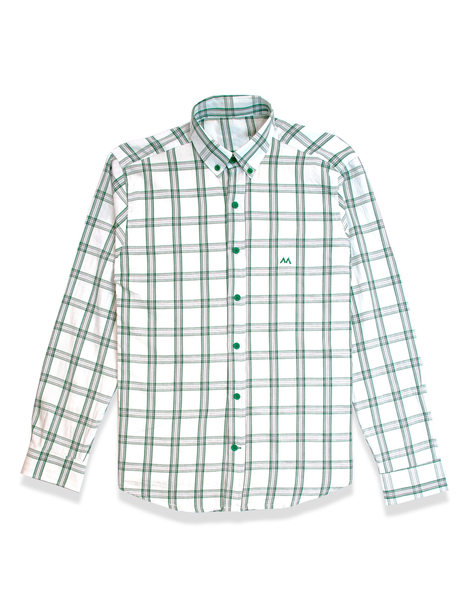 Camisa de cuadros blanca on sale