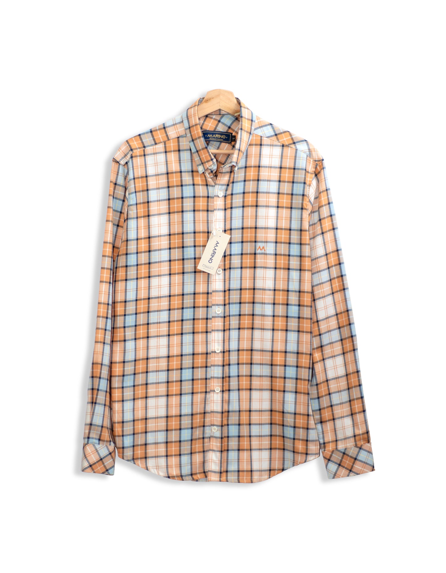 Camisa Hombre de cuadros bitono curuba