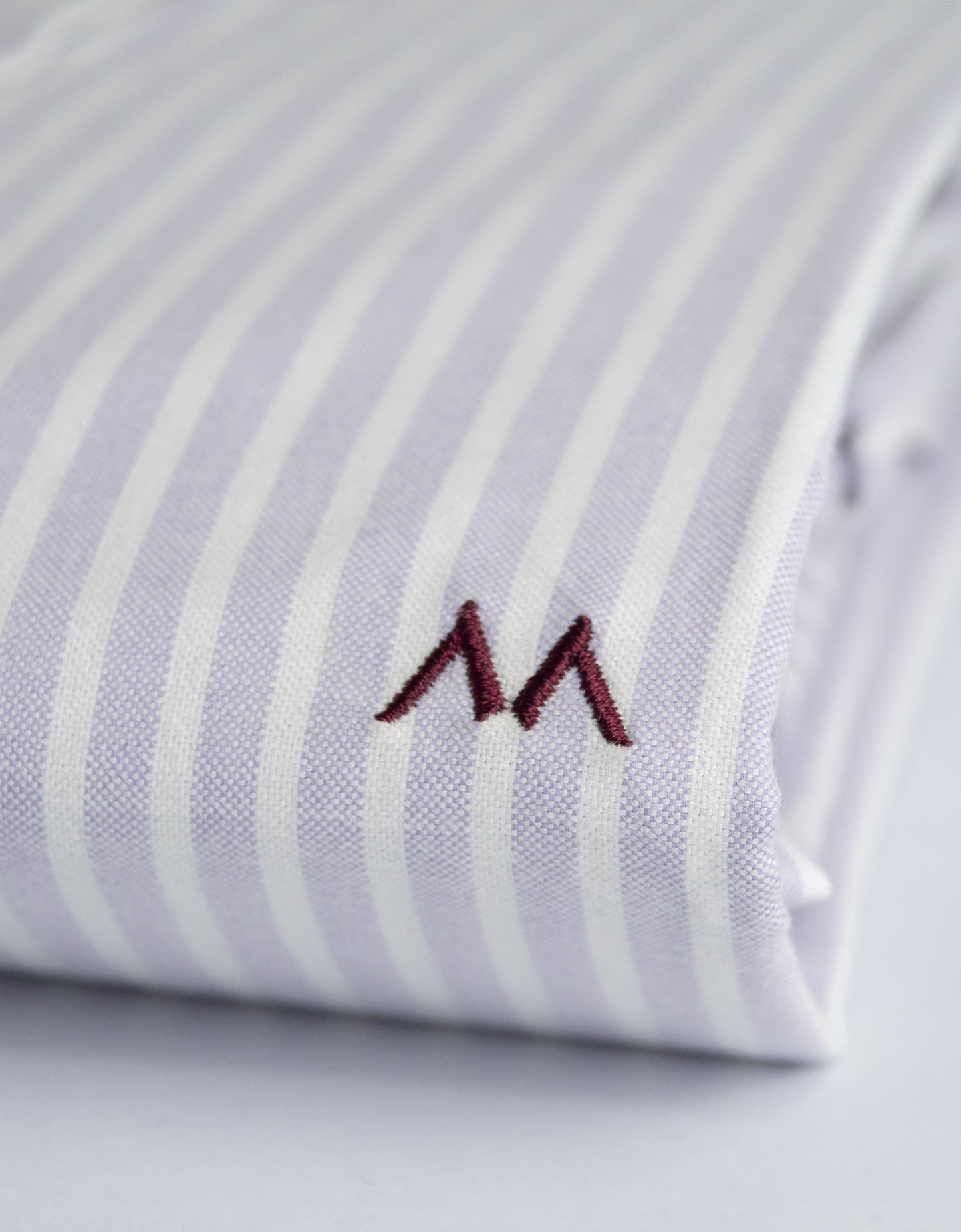 Camisa Hombre Oxford de Rayas Lila