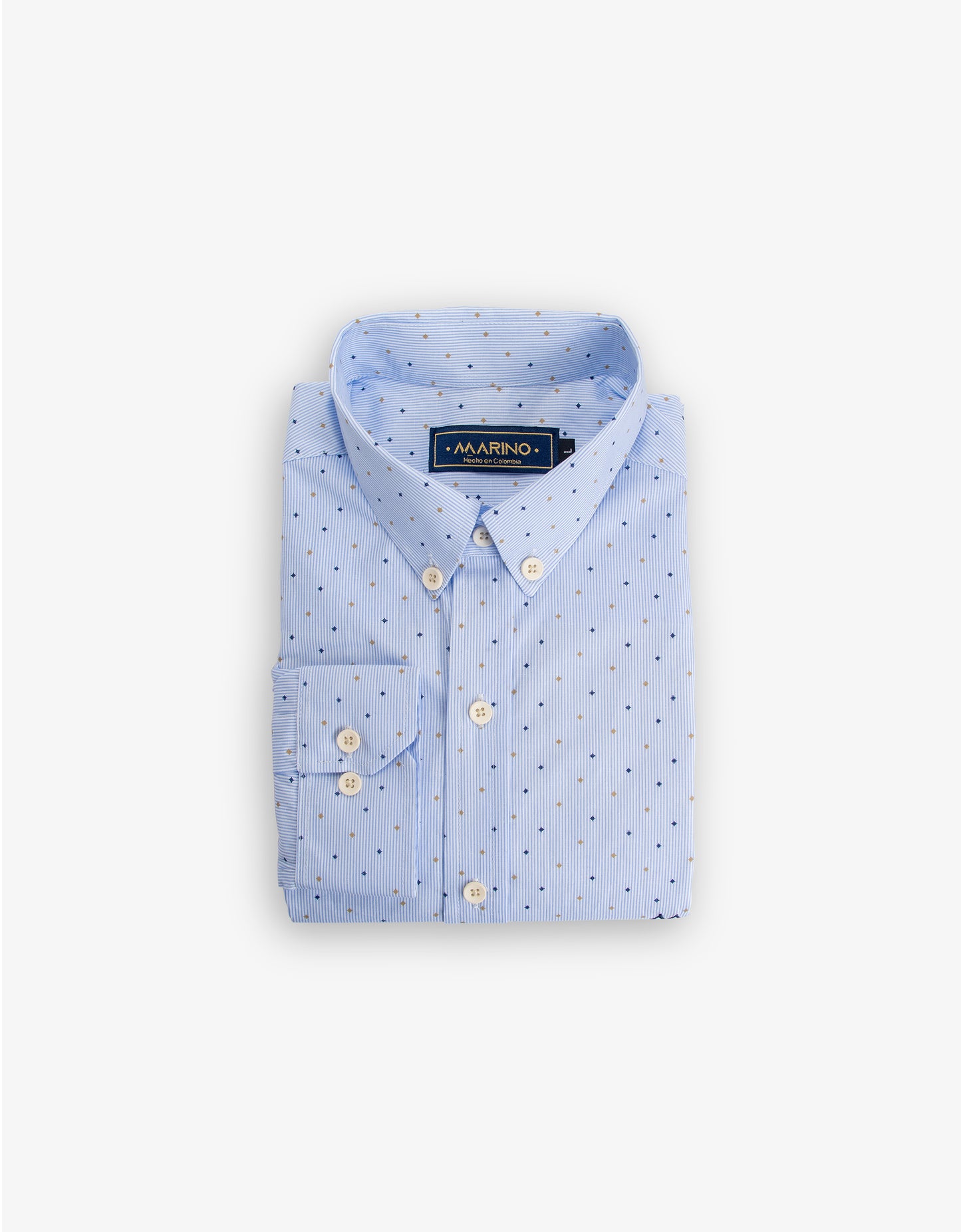 Camisa rombos azul
