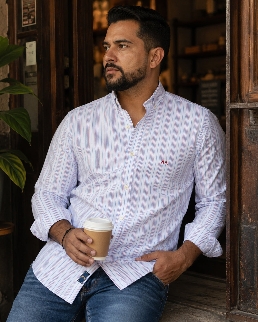 Camisas a Rayas Hombre | Marino