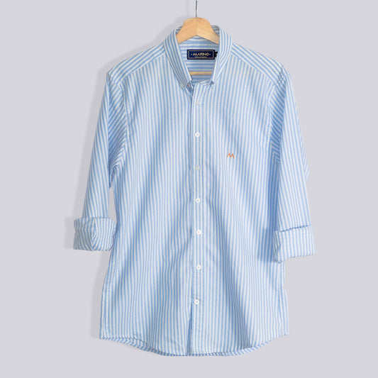 Camisa Rayas Aqua Line - Marino