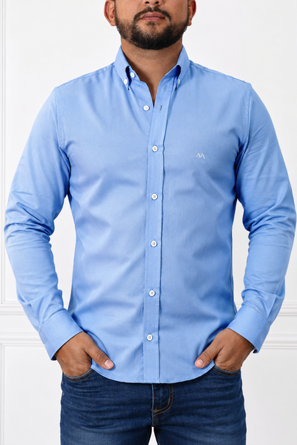 Camisa Oxford Azul – Regular Fit | Marino