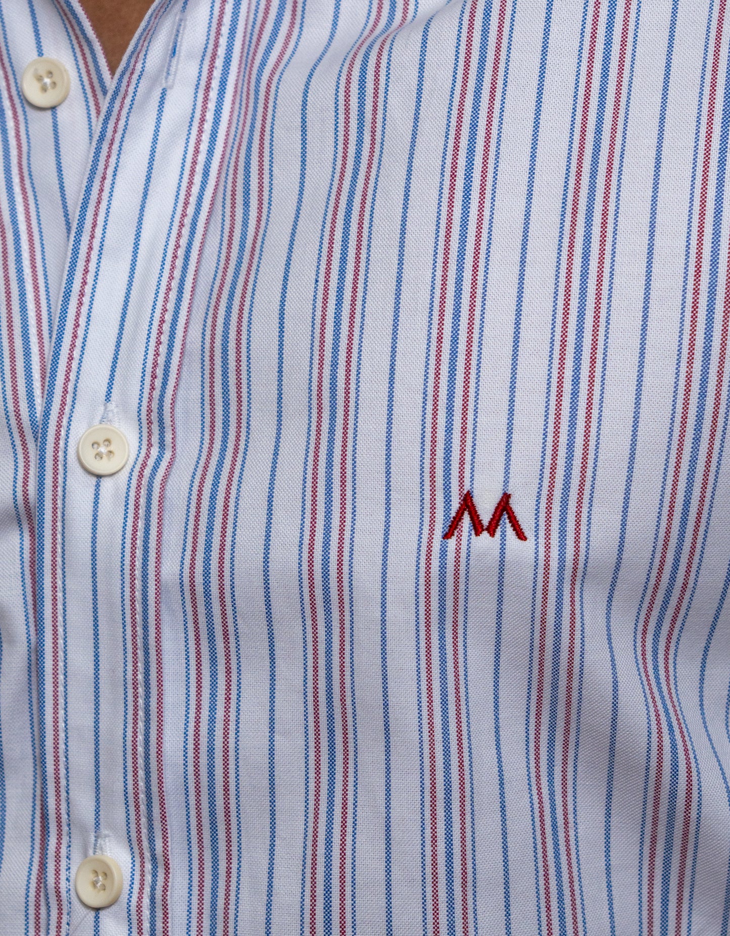 Camisa Marino Rayas Azul Bitono - Regular Fit | Marino