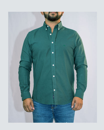 Camisa Oxford Verde