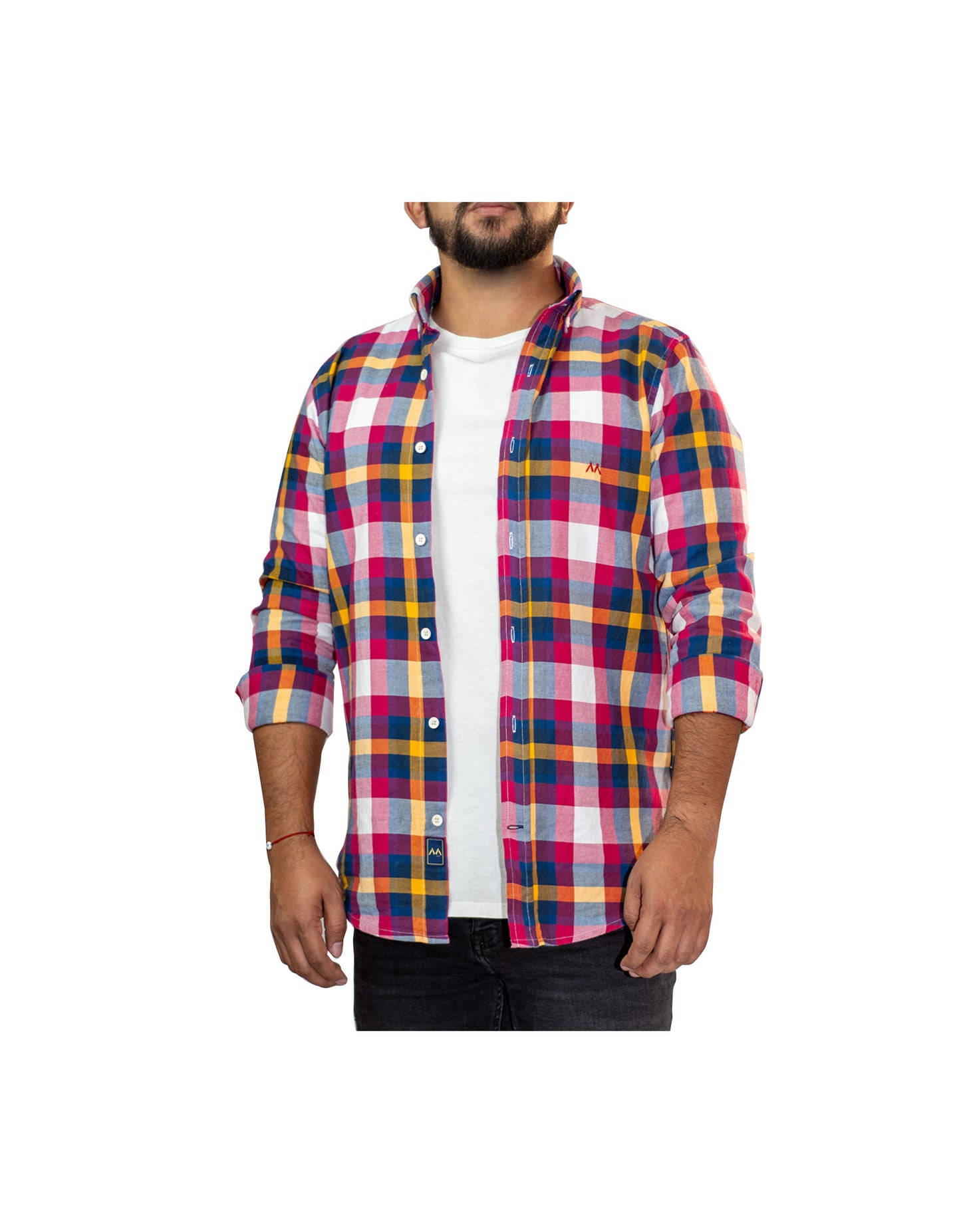 Camisa tipo leñadora de cuadros