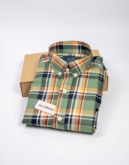 Camisa de cuadros verde