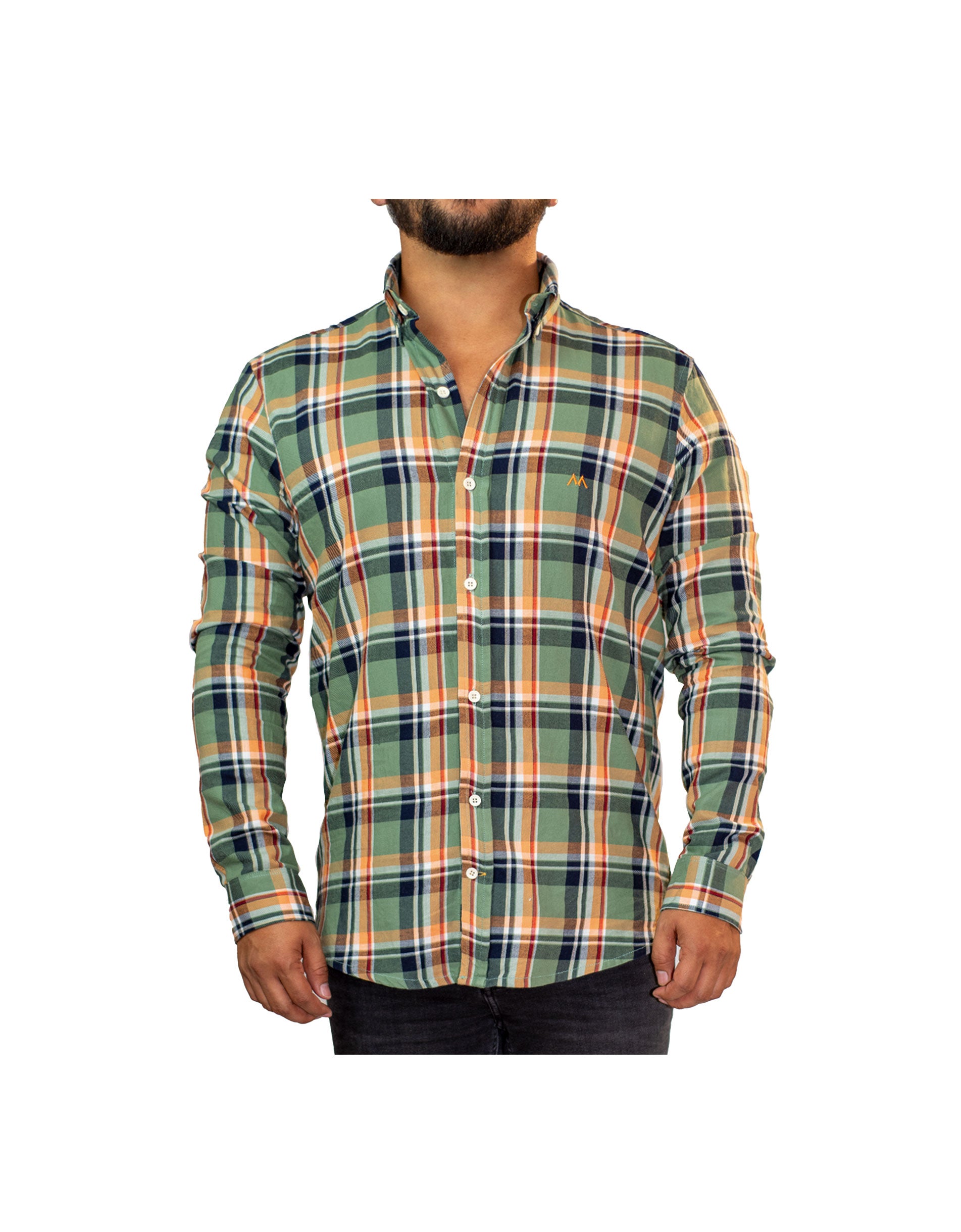 Camisa de cuadros verde