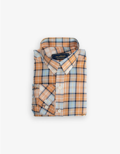 Camisa Hombre de cuadros bitono curuba