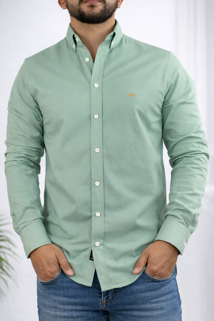 Camisa Oxford Verde Pistacho – Regular Fit | Marino