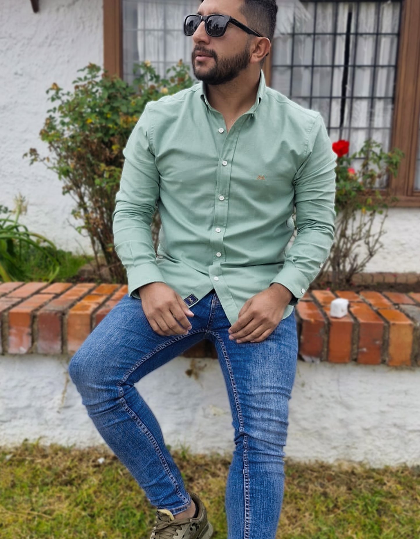 Camisa Oxford Verde Pistacho – Regular Fit | Marino